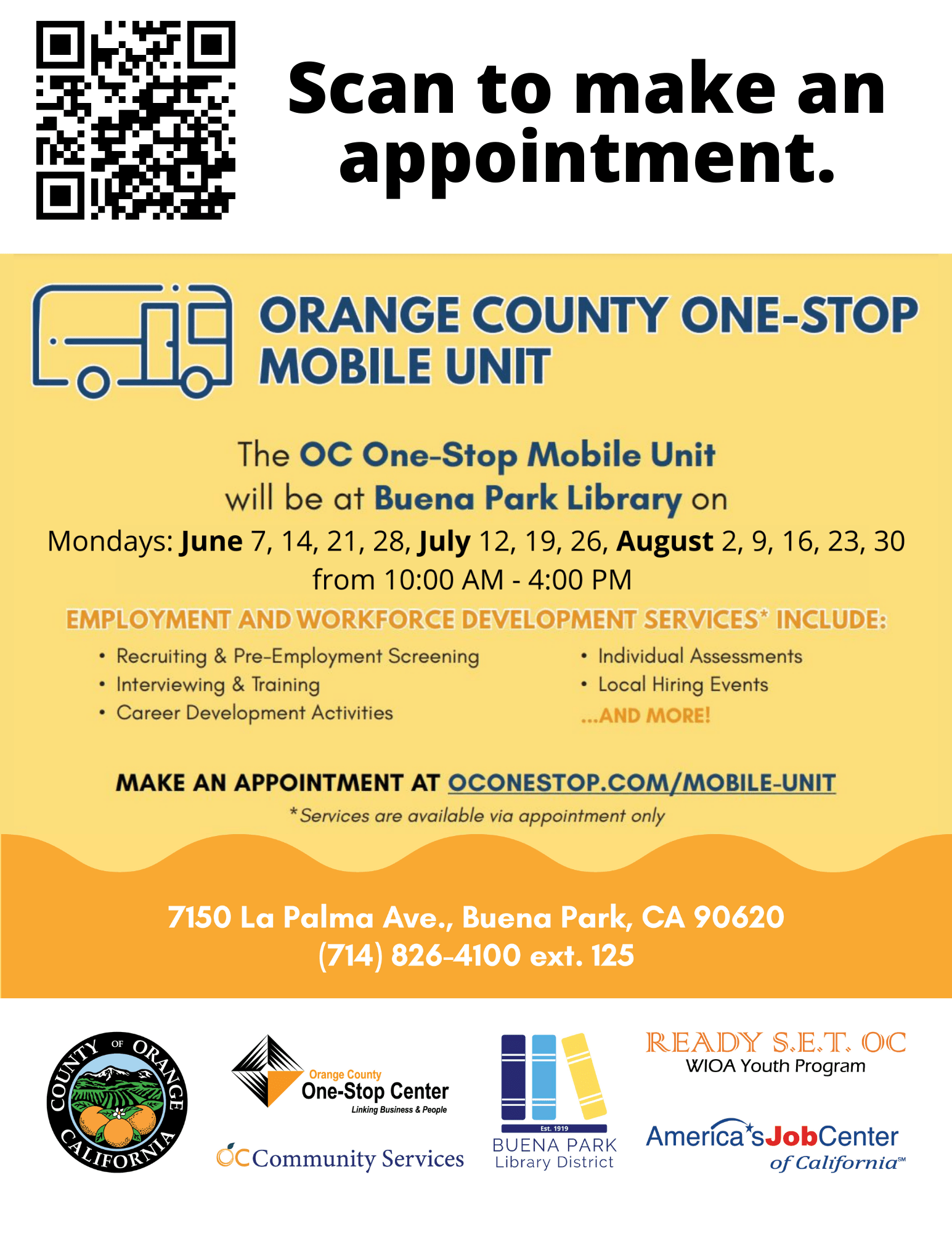 Orange County OneStop Mobile Unit Official site Assemblymember